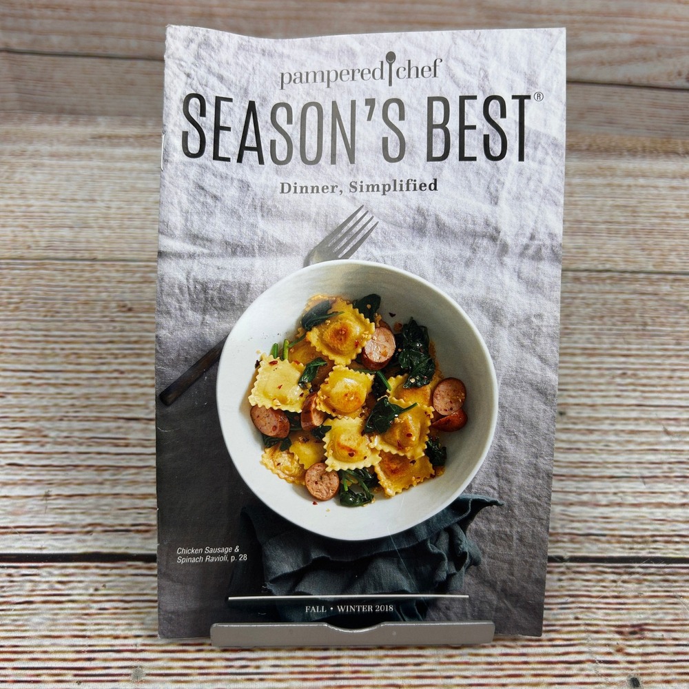 Pampered Chef Seasons Best Fall Winter 2018 Dinner Simplified Cookbook 100061